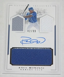 2016 Panini National Treasures RPA Auto Relic #PCS-RM Raul Mondesi (RC) 42/99 - Picture 1 of 2
