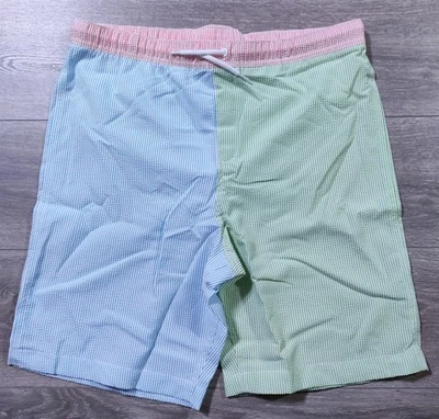 Lands End Shorts Boys Large XXL 18-20 Husky Multicolor Swim Trunks Swimwear - Image 1 of 4