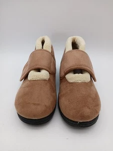 Padders Silent Brown Slippers Faux Fur Lining UK 6 - Picture 1 of 6