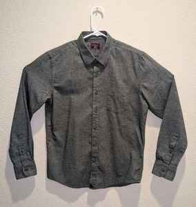 UNTUCKit Flannel Shirt Mens Gray Slim Fit LS Button Up - M EUC - Picture 1 of 11