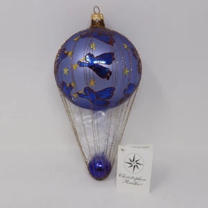 Christopher Radko Vintage Blue Angelic Assent rot Weihnachtsschmuck RAR Engel - Bild 1 von 7