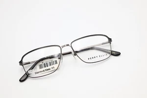 PERRY ELLIS PE 371-2 Gunmetal 53-14-140 Frames Flex Hinges Stainless Steel T249 - Picture 1 of 12