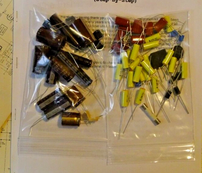 Heathkit IO-18 PARTIAL restoration kit recap capacitor upgrade rebuild - Image 1 of 2