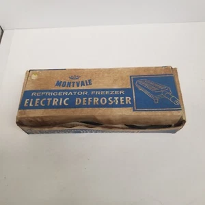 Vintage Montvale Kühl-Gefrierkombination elektrischer Entfroster, Box & Handbuch, NOS - Bild 1 von 7
