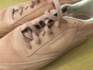 cream reebok trainers