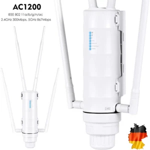 Wavlink-AC1200 Outdoor WLAN Repeater Extender Dualband WiFi Long Range Access Po - Bild 1 von 17