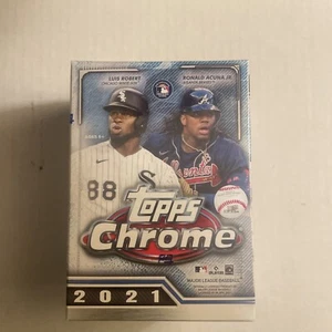 Topps Chrome Baseball 2021 confezione da 8 blaster box - Foto 1 di 1