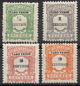 Sellos postales portugueses de Cabo Verde Afi:P21-P24 SGD252-SGD254 1921 - MNH - Imagen 1 de 2