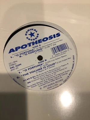 Very Rare Sealed Apotheosis O Fortuna 12” Vinyl Record Classic Album 1992 USA - Image 1 of 4