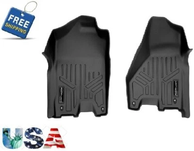 Alfombrillas negras para todo tipo de clima primera fila para RAM 1500 2500 3500 2012-2022 Foto 1 de 4