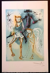 DALI*CHEVAUX*LITHOGRAPHIE*LE PICADOR*SIGNEE*HORSE*1983*VINTAGE*COLLECTOR*RARE* - Imagen 1 de 5