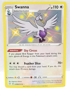 Pokemon TCG Swanna SV096/SV122 Shining Fates Shiny Vault Rare Near Mint/Mint - Picture 1 of 2