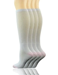 Women's Non-binding Cotton Knee-Hi Diabetic Socks Boot Socks with Cushion Sol... - Picture 1 of 7