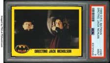 1989 O-Pee-Chee Batman #280 Jack Nicholson PSA 9 Pop 1 Rookie Card Tim Burton RC