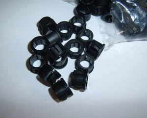 (50) 3/8" 4 AWG Ga Black Car Audio Power Wire Firewall Snap Grommets Amp Install - Picture 1 of 2