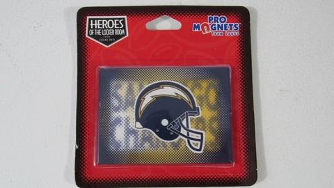 Vintage SAN DIEGO CHARGERS NFL Licensed football fridge locker magnet 3.5 x 2.5 Cover