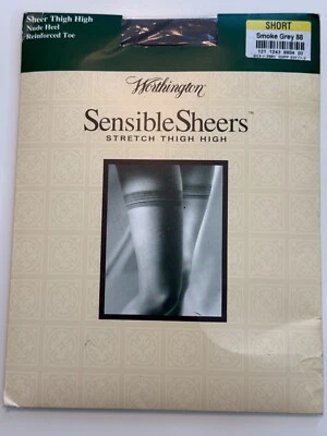 Pantalón corto Worthington vintage gris humo transparente sensible hasta el muslo Foto 1 de 4