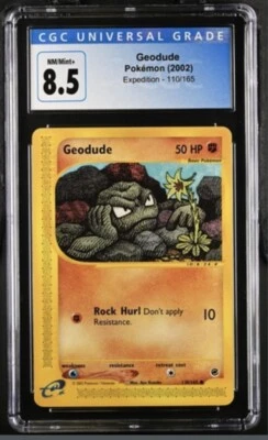 Expedition Base Set Geodude 110/165 CGC 8.5 - Image 1 of 2