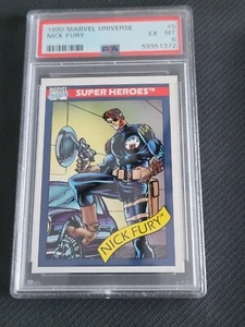 1990 MARVEL UNIVERSE NICK FURY #5 PSA 6 EX-MT - Picture 1 of 2