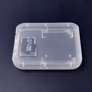20PCS SD Card Case Holder Micro SDHC Memory Storage Box Hard Plastic Transparent - Picture 1 of 14