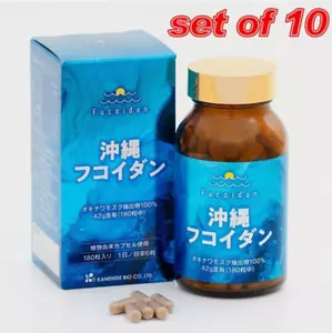 Mozuku Fucoidan Kanehide Bio 42000mg Okinawa 180 Kapseln 10er Set Okinawana - Bild 1 von 3