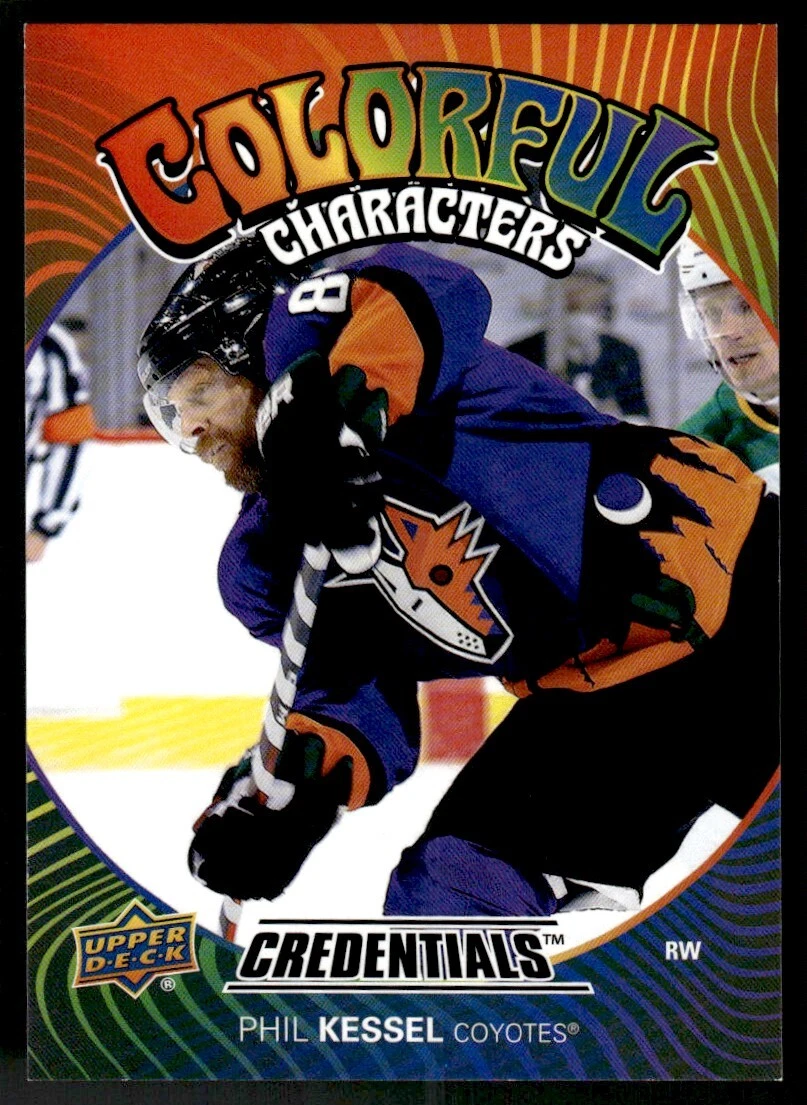 2021-22 Upper Deck Credentials Colorful Characters Phil Kessel Arizona Coyotes