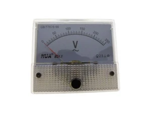 AC 0-250V Analog Needle Panel AC Voltage Ammeter  85C1 - Bild 1 von 2