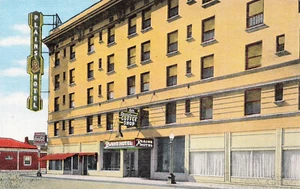 PLAIN HOTEL CHEYENNE WY WYOMING CARTOLINA D'EPOCA IN LINO 042524 T - Foto 1 di 2