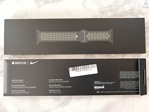 AUTHENTIC 100% Apple Watch Nike Sports Band Black/Lime Blast - 40MM. - Picture 1 of 4