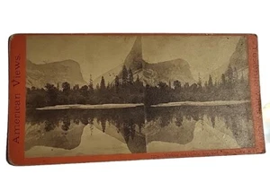 Yosemite CA MIRROR LAKE & HALF DOME- 1873 E&HT Anthony Large Mount Stereoview - Picture 1 of 8