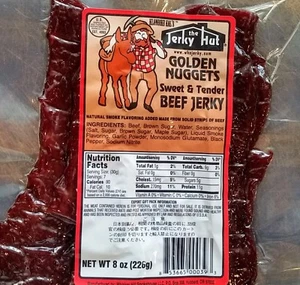 The Jerky Hut, Sweet & tender (Golden Nuggets) beef jerky (8 oz.) - Picture 1 of 1