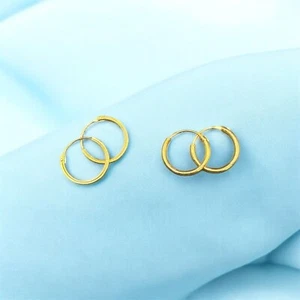 1 Paar Wolfsringe 925 Sterling Silber Bad 18k Gold für Herren und Damen - Bild 1 von 8