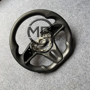 Real Black Matte Carbon Fiber Steering Wheel Fit For Nissan GT-R GTR 2017-2024 - Picture 1 of 6