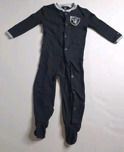 Reebok Raiders BodySuit One Piece Kids Size 24 months Black ( Back Spellout ) - Picture 1 of 16