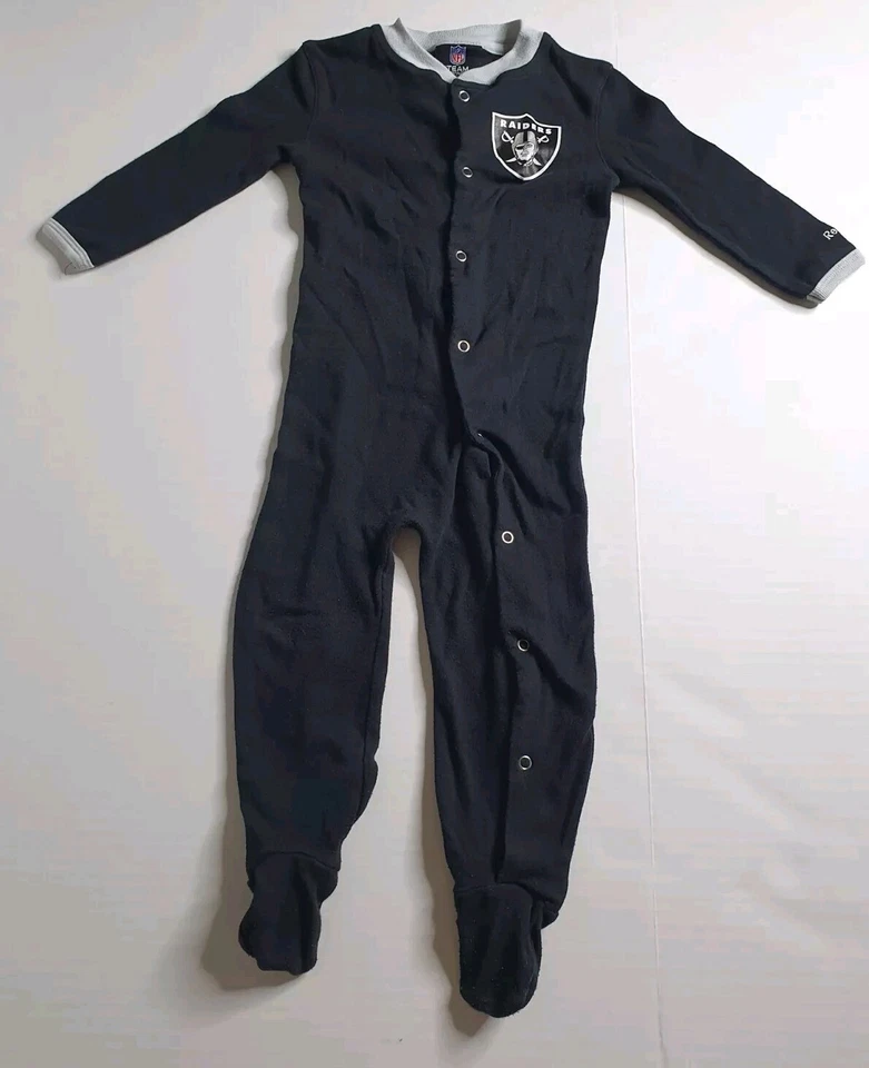 BodySuit Reebok Raiders de una pieza para niños talla 24 meses negro (espalda hechizada)  Foto 1 de 4