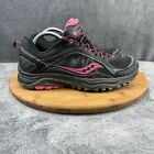 Saucony Womens Excursion TR9 Black Pink Grid XT-600 Hiking Shoes Size 7.5
