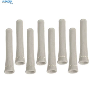 8Pcs Spark Plug Wire Boots Heat Shield Protector Gray Sleeve SBC BBC 350 1200° - Picture 1 of 11