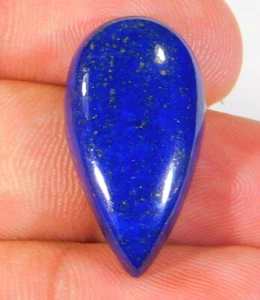23.KT HERVORRAGENDE QUALITÄT NATÜRLICH BLAU LAPISLAZULI BIRNE CABOCHON EDELSTEIN CS = 357 - Bild 1 von 6