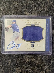 2018 National Treasures Rookie Materials Signatures Gold /49 Chris Flexen Auto - Picture 1 of 2