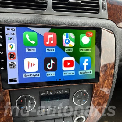 9" CarPlay Radio Android Navi WIFI for Chevy Tahoe 2007 2008 2009 2010 2011 2012 - Image 1 of 4