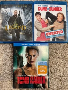 Blu Ray Lot I Am Legend, Dumb and Dumber, Tomb Raider (2018) - Picture 1 of 2