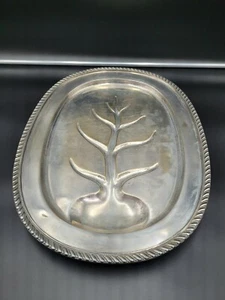 Vintage Silver Plate LancasterV104 Serving Meat Platter Tray Tree of Life footed - Picture 1 of 5