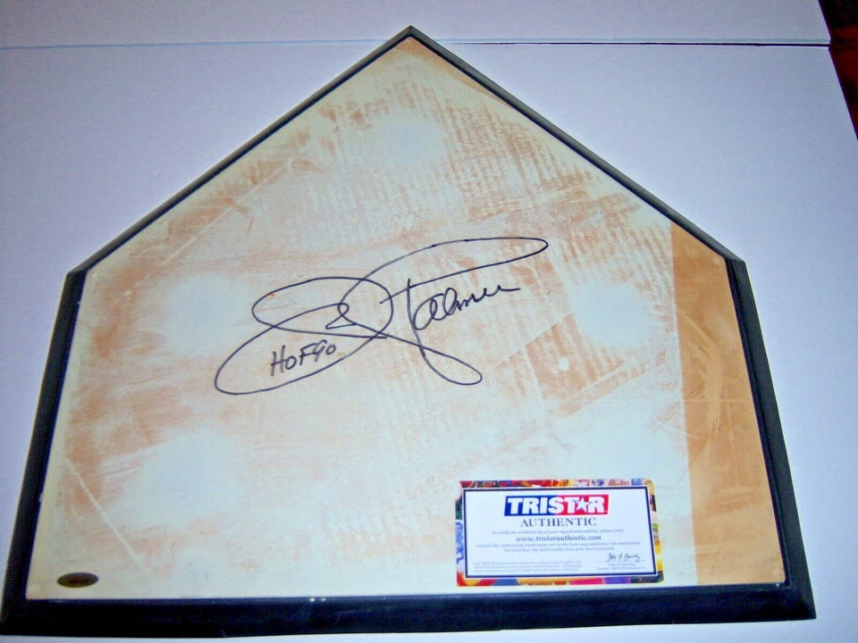 JIM PALMER BALTIMORE ORIOLES,HOF TRISTAR/HOLO SIGNED AUTHENTIC HOME PLATE  - Image 1 of 1