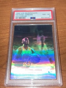 1992-93 Upper Deck McDonald's Michael Jordan Hologram Graded PSA 8 - NM-MT