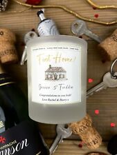 First Home Candle Personalised, First Home Gift, New Home Candle, Happy Home