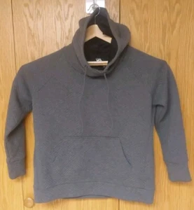 Green Tea Ladies L Gray Pullover Hoddie Sweatshirt Womans Cross Over Neck F-Ship - Picture 1 of 13