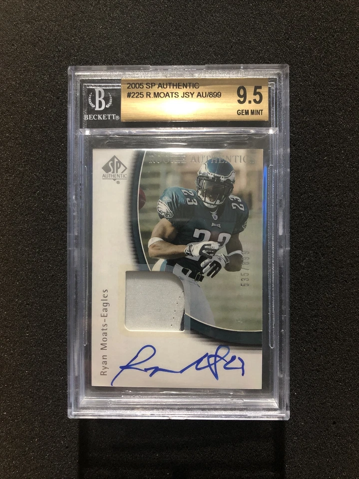 2005 Upper Deck SP Authentic RYAN MOATS #225 BGS 9.5 💎 RC JERSEY AUTO 535/899 - Image 1 of 2