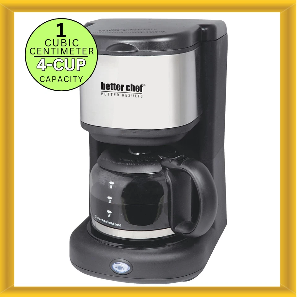Better Chef IM-104S Better Chef 4-Cup Coffee Maker with Stainless Steel Accents - Image 1 of 1