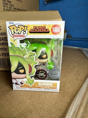 BRAND NEW  My Hero Academia #1484 Burnin Funko Pop! Anime SE Glow GITD Chase - Image 1 of 4