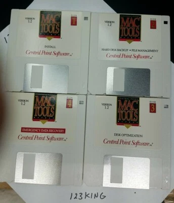 Central Point Mac Tools Deluxe V.1.2 System 7 compatible Data Recovery etc - Image 1 of 2